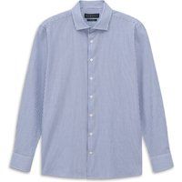 Modern Fit Gestreiftes Seersucker-Hemd