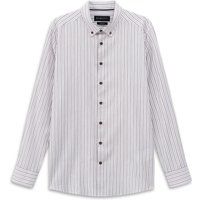 Fein gestreiftes Button-Down Hemd