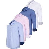 Klassische einfarbige Button-Down Hemden