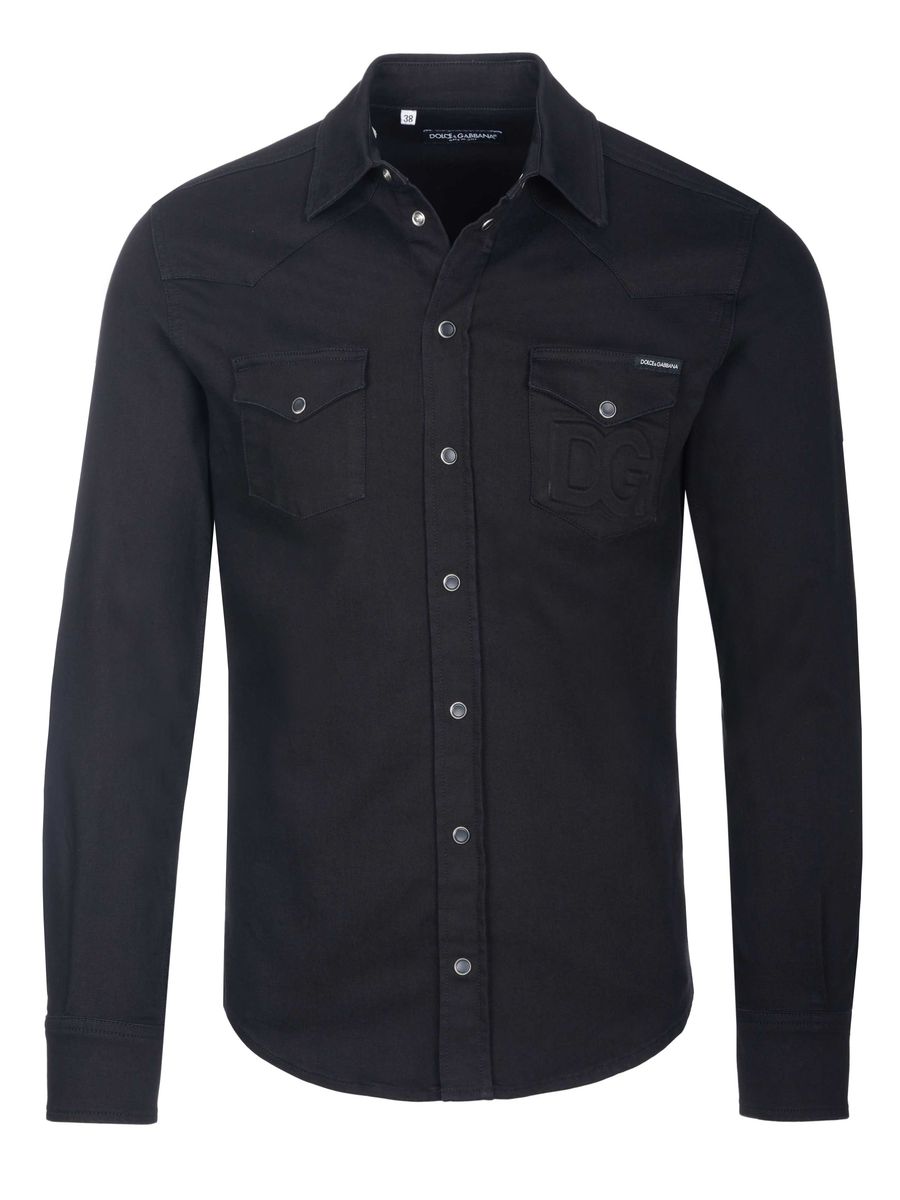 Tailliertes Westernhemd aus Denim