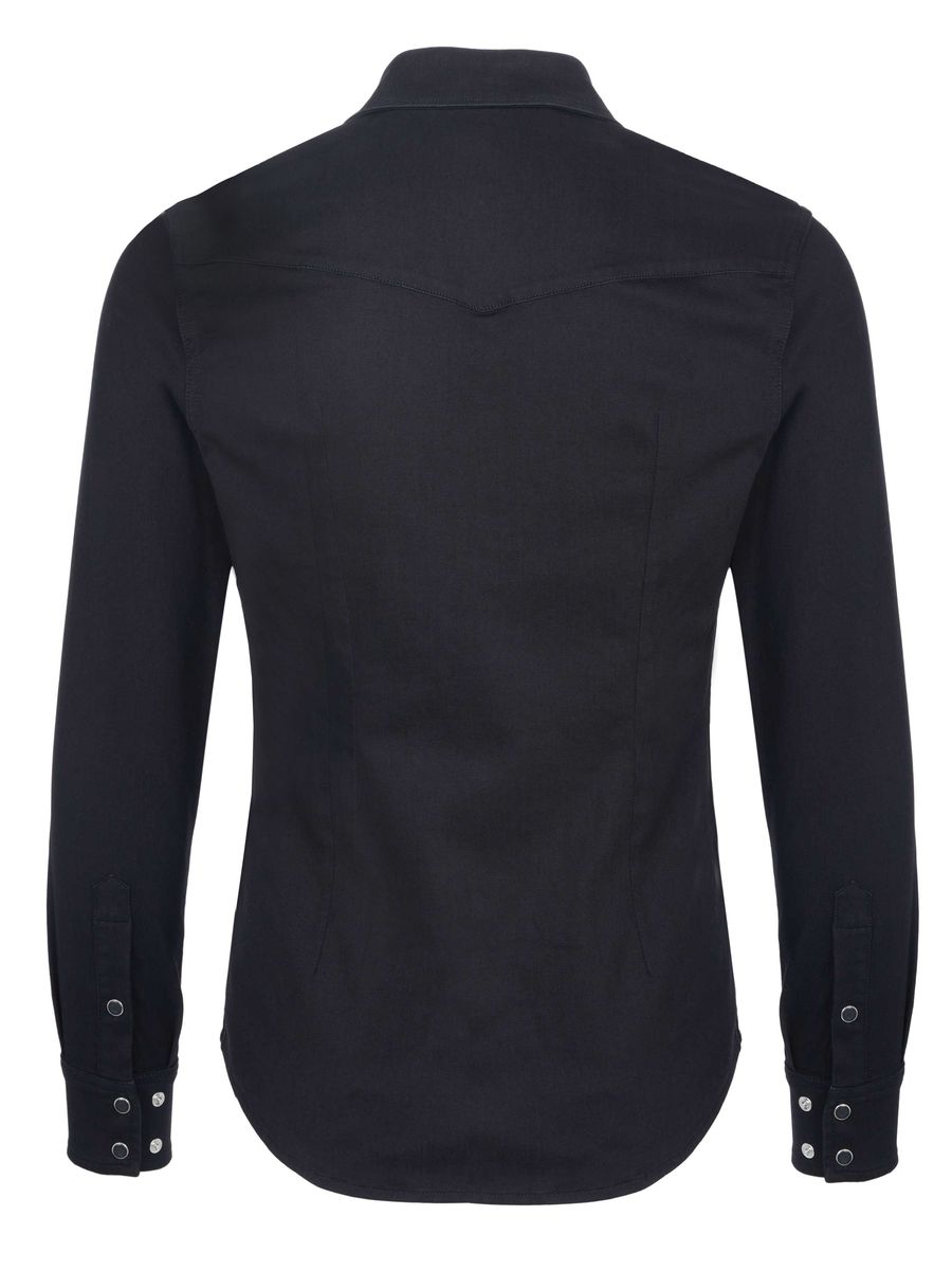 Tailliertes Westernhemd aus Denim
