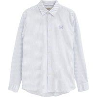 Gestreiftes Leinen-Baumwollhemd Regular Fit
