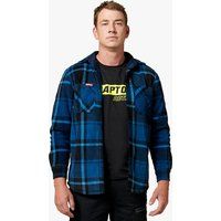 Gesteppte Flanell-Hemdjacke mit Karomuster