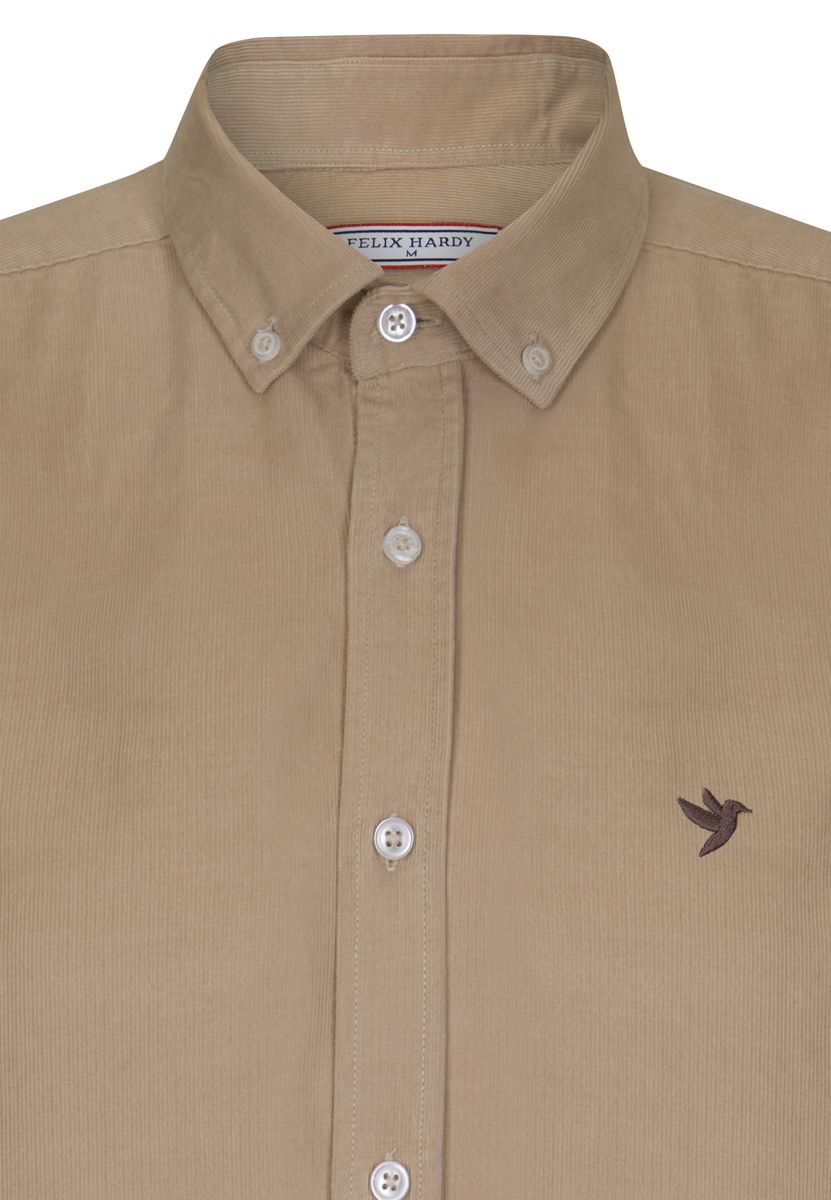 Klassisches Cordhemd mit Button-Down-Kragen