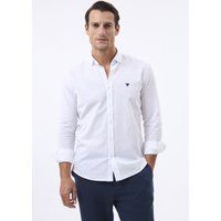 Minimalistisches Slim-Fit Leinen-Mischhemd