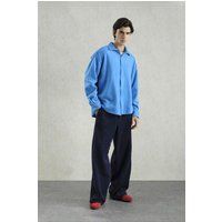 Oversized Fleece-Hemdjacke mit Knöpfen