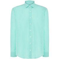 Klassisches Button-Down-Hemd aus Slub-Baumwolle
