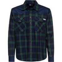Western-Style Flanellhemd mit Karomuster