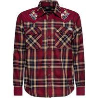 Western-Flanellhemd mit Bestickung