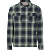 Gepolstertes Flanell-Zip-Overshirt
