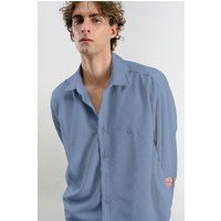 Strukturiertes Oversized-Hemd