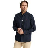 Klassisches marineblaues Button-Down-Oxfordhemd