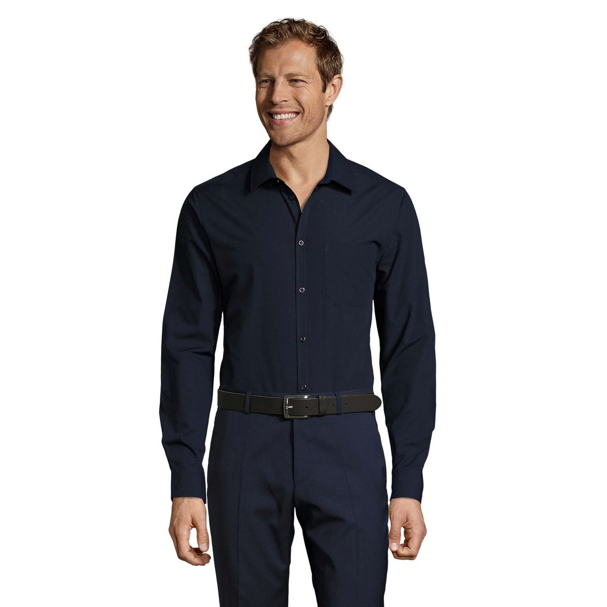 Langärmeliges Slim-Fit-Businesshemd