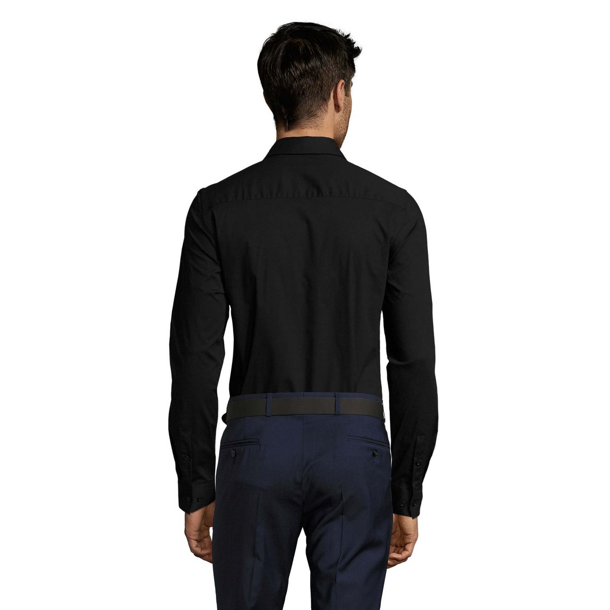 Slim-Fit Popeline-Stretch-Hemd