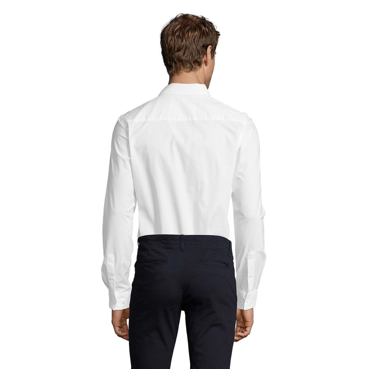 Slim-Fit Hemd aus Stretch-Popeline