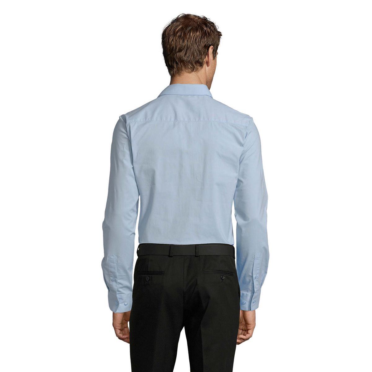 Schmal geschnittenes Stretch-Popeline-Hemd
