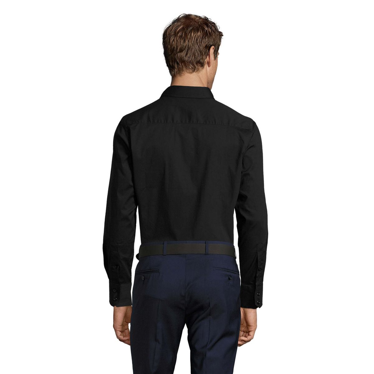 Schmal geschnittenes Stretch-Popeline-Hemd
