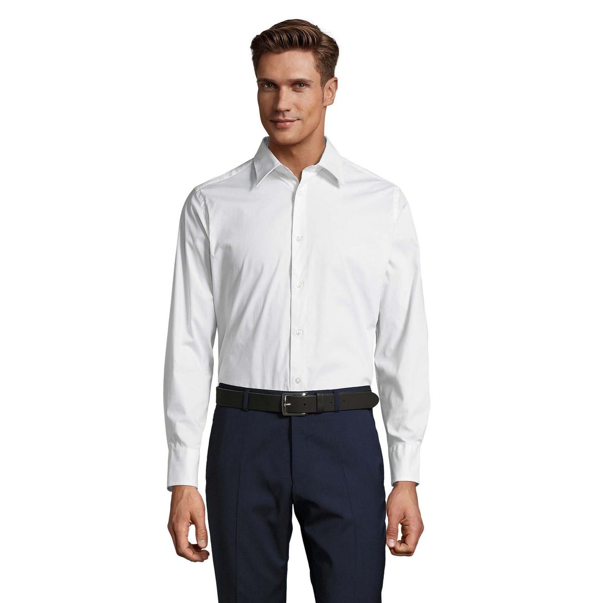 Klassisches Slim-Fit Popeline-Hemd