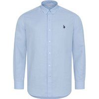 Button-Down-Hemd aus Leinen-Baumwoll-Mischung