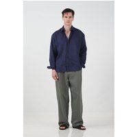 Übergroßes Button-Up-Hemd aus Modal-Mischung