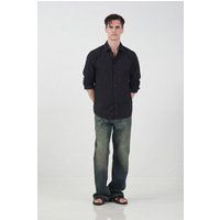 Oversized Modal-Mix Hemd mit Knopfleiste