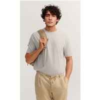 Modern Fit Baumwoll-T-Shirt mit Rundhals