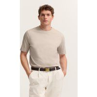 Elegantes Rundhals-T-Shirt aus Baumwolle