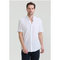 Klassisches Kurzarmhemd mit Button-Down-Kragen