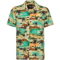 Hawaii-Hemd mit tropischem Palmenmuster