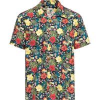 Hawaiihemd mit tropischem Blumenmuster