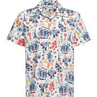 Hawaii-Hemd mit Pariser Grafik-Print