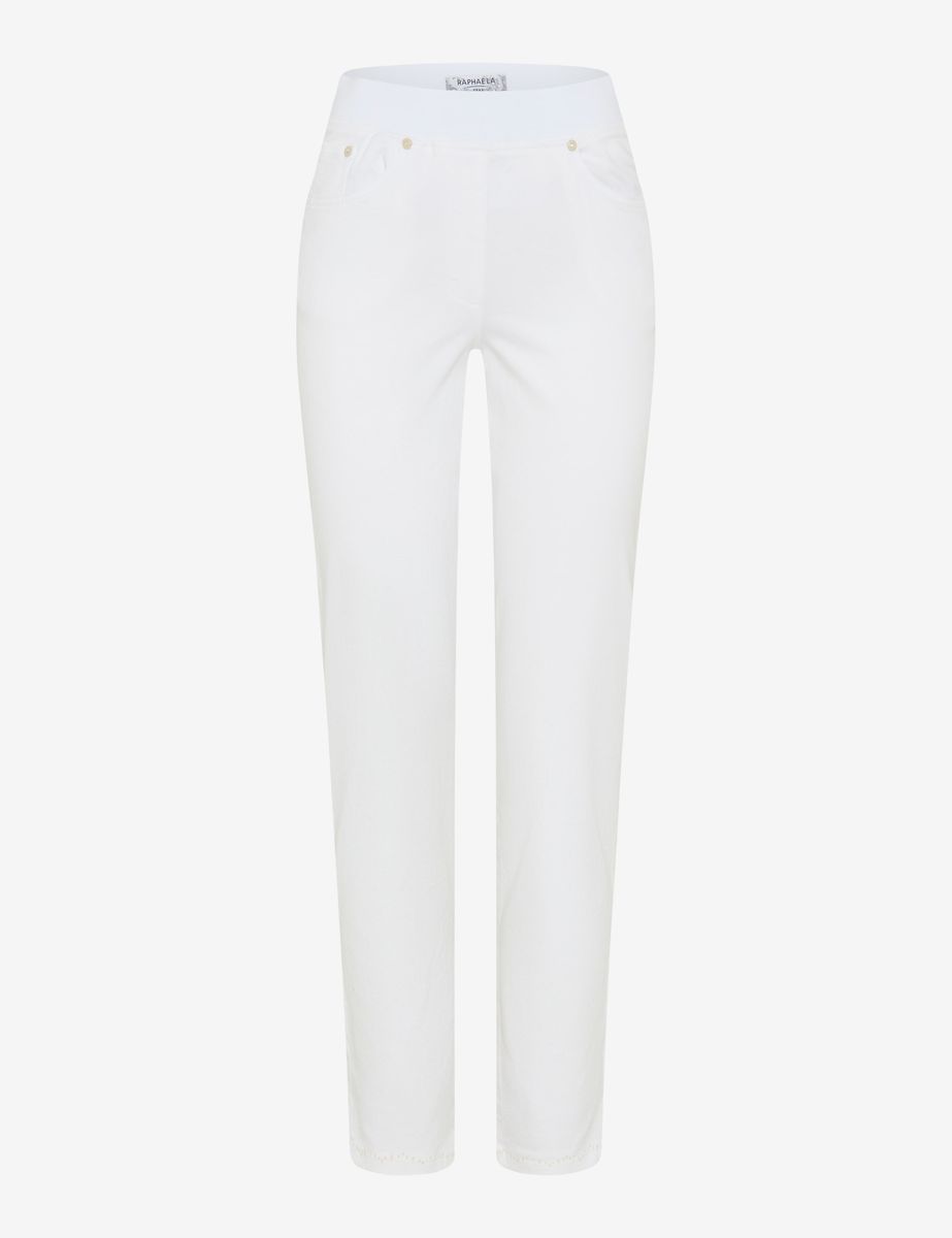 RAPHAELA BY BRAX Jeanshose Panima, Gummibund, für Damen, weiß, 36