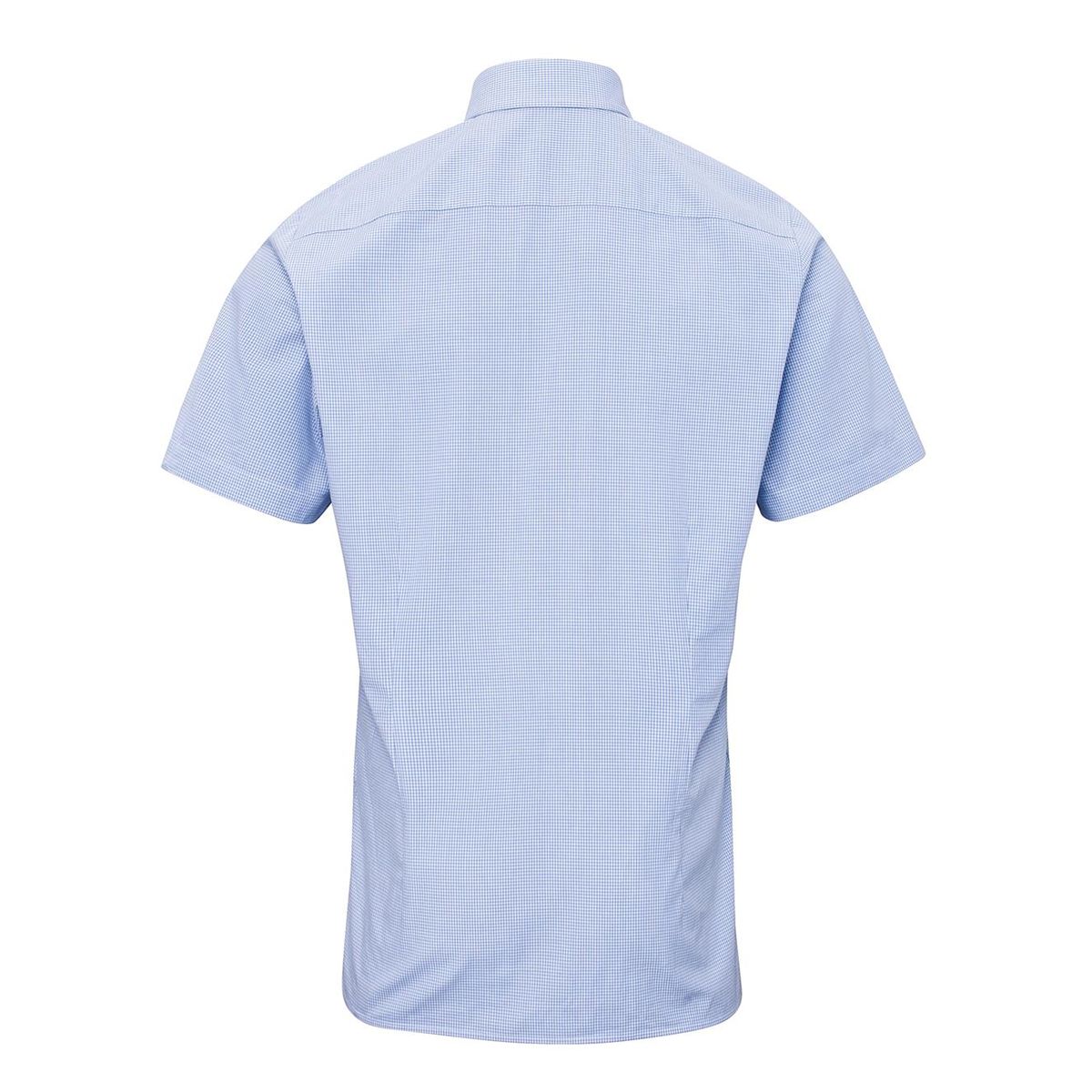 Kurzarmhemd mit Mikro-Gingham-Karo