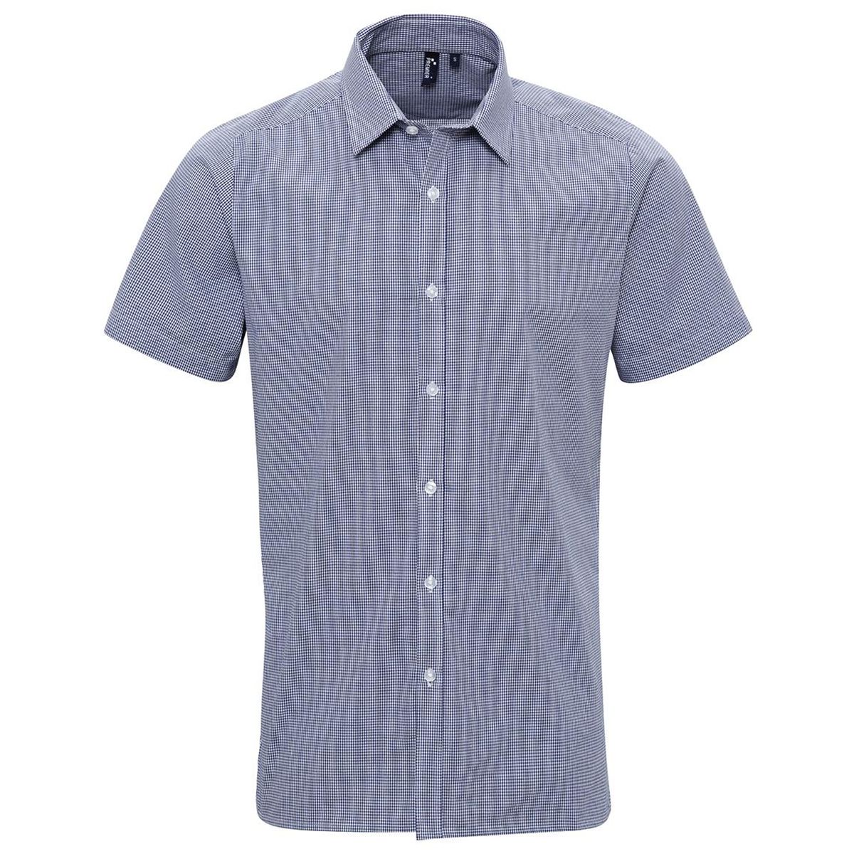 Kurzarmhemd mit feinem Gingham-Karo