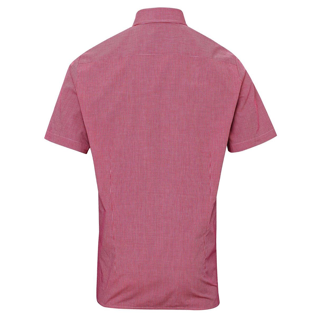 Slim-Fit Hemd mit Mikro-Gingham-Karo