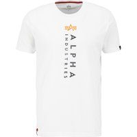 T-Shirt mit vertikalem Logodruck