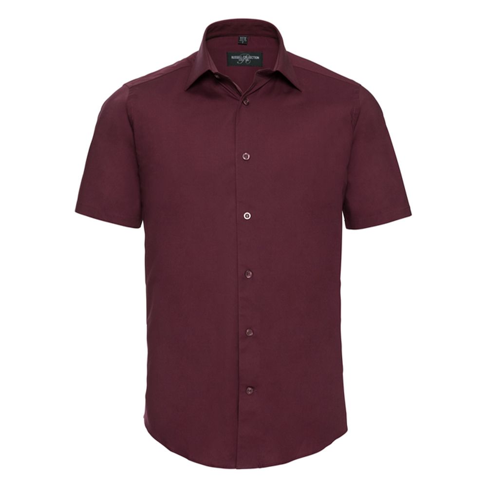 Kurzärmliges Slim-Fit Stretch-Hemd