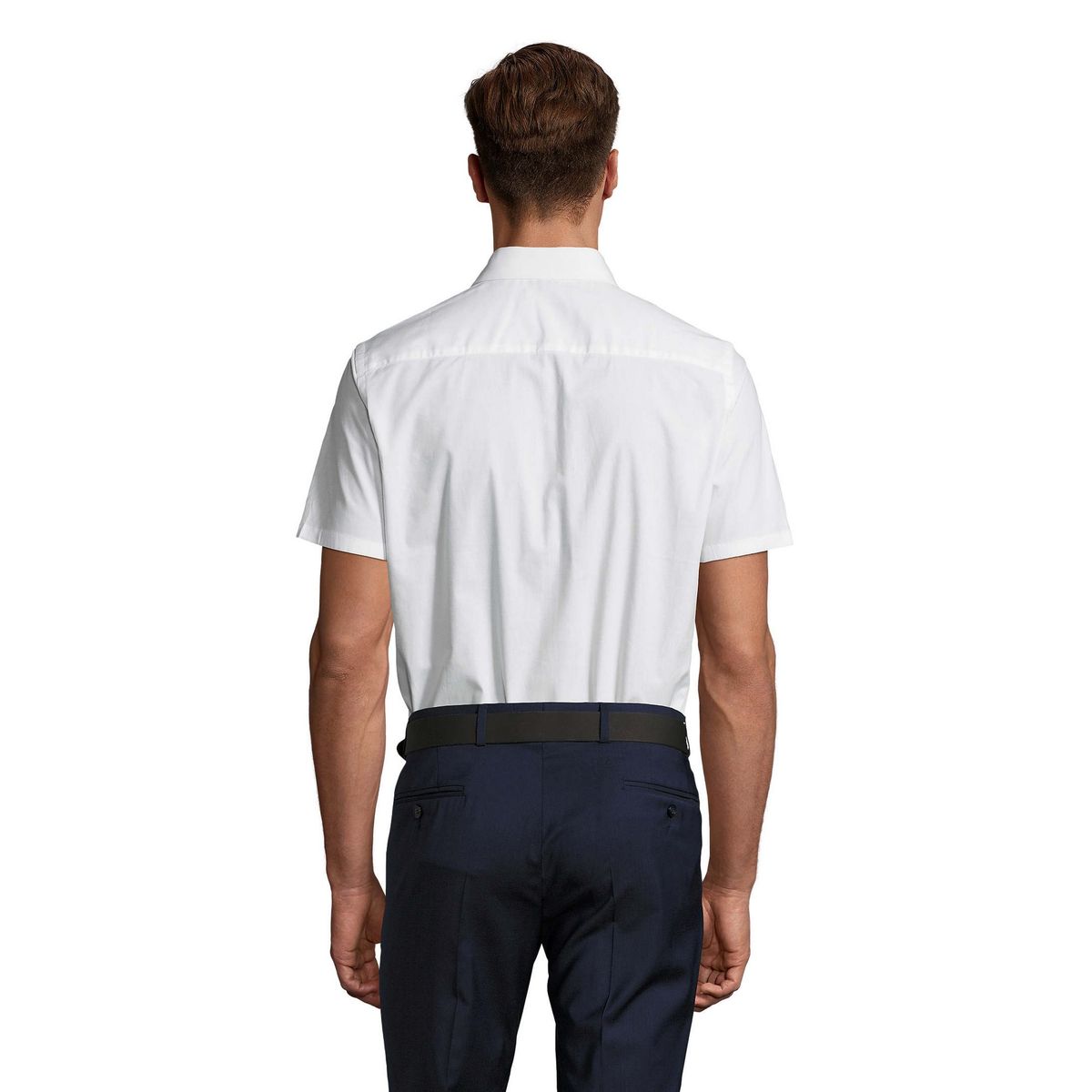 Körpernahes Kurzarm-Stretch-Hemd