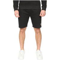 Lässige Fleece-Shorts mit Kontrasteinsätzen
