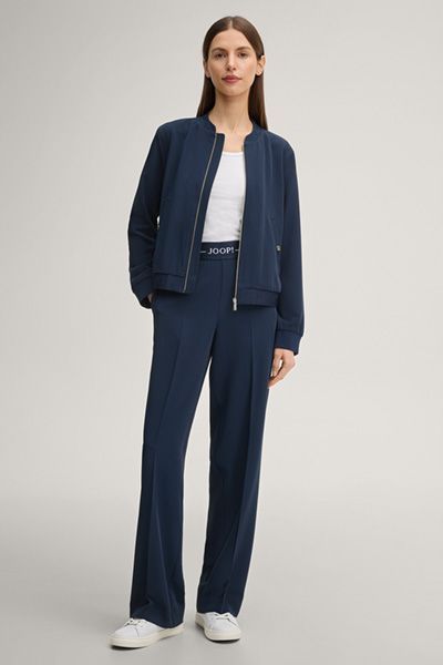 Joop! Junipa Navy Blouson Jacke mit Jacquard-Besatz