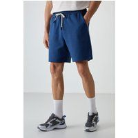 Minimalistische Fleece-Shorts mit Kordelzug