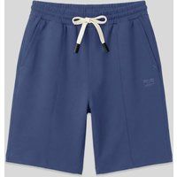 Sweatshorts mit Ziernaht aus Baumwollmix