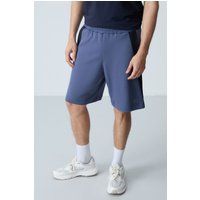 Sweatshorts aus Baumwollmix mit Kontrasteinsätzen