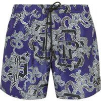 Badeshorts mit Drachen-Print