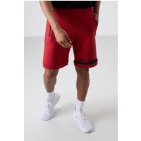Fleece-Sweatshorts mit Grafik-Print