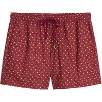 Geometrisch bedruckte recycelte Badeshorts