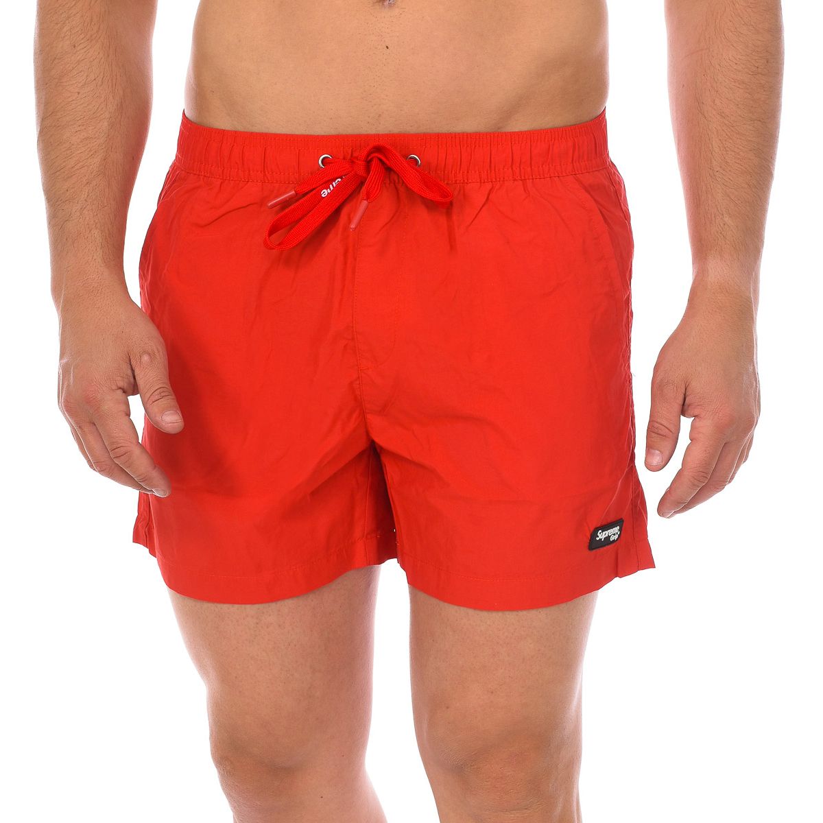 Kurze Badeshorts mit Kordelzug
