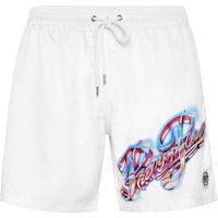Badeshorts mit buntem Grafikprint