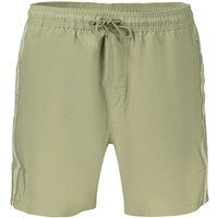 Badeshorts mit Logo-Tape und Kordelzug