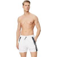 Sportliche Badeshorts mit seitlichem Logo-Streifen